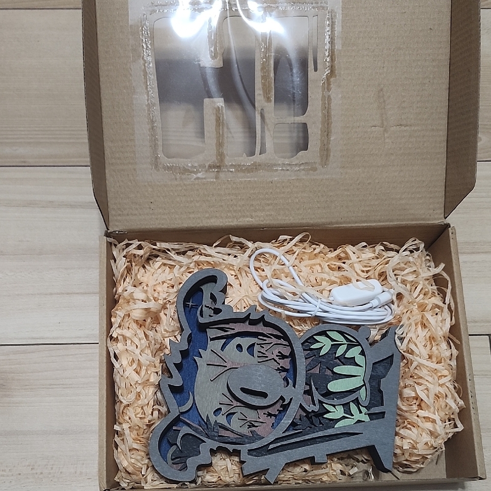 Wooden Animal Night Light